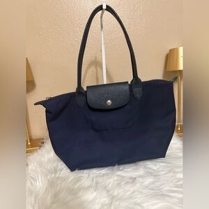 Longchamp Navy blue and Black Tote Bag